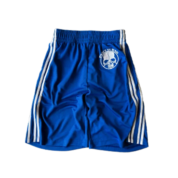 peaceinwar blue “skull” shorts