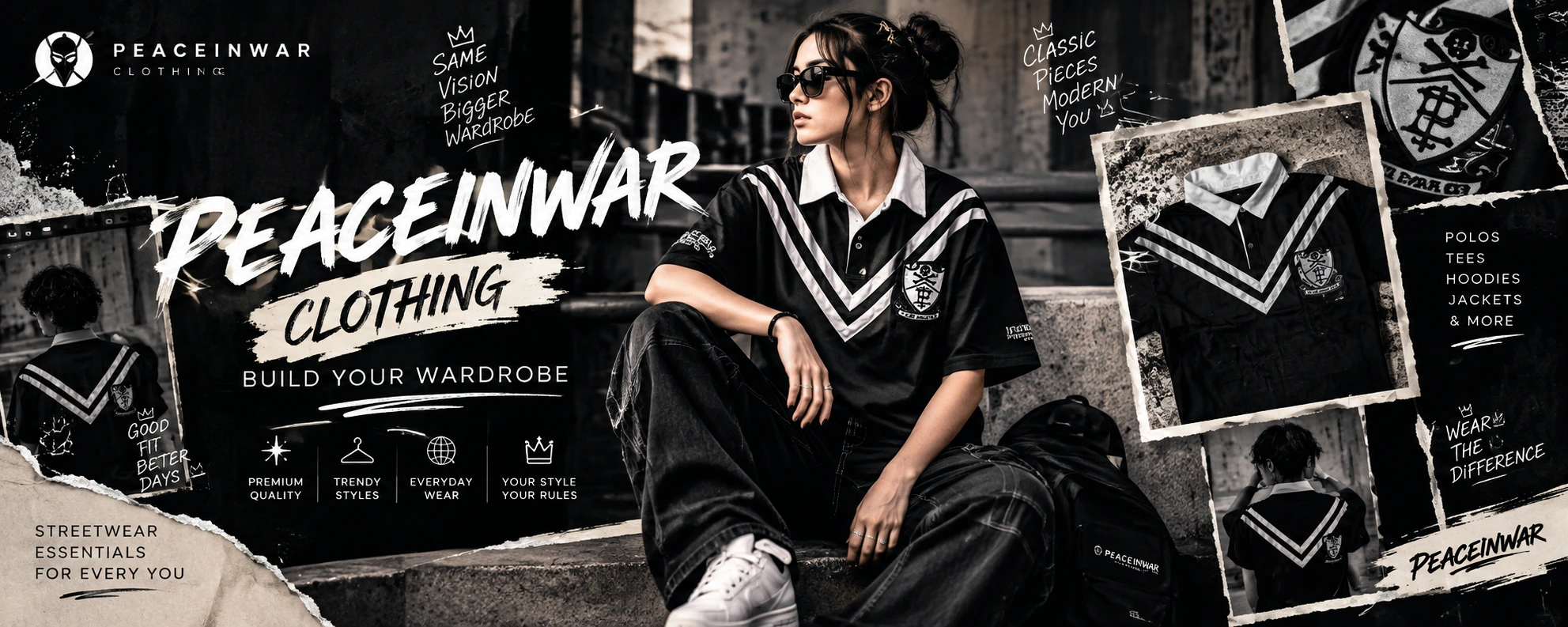 Peaceinwar Clothing: Build Your Wardrobe