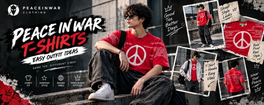 Peace In War T-Shirts: Easy Outfit Ideas