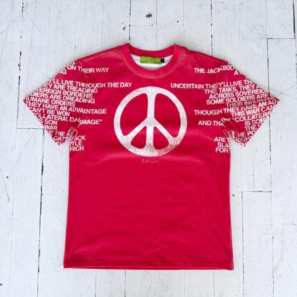 Peaceinwar ADS Red Tshirt