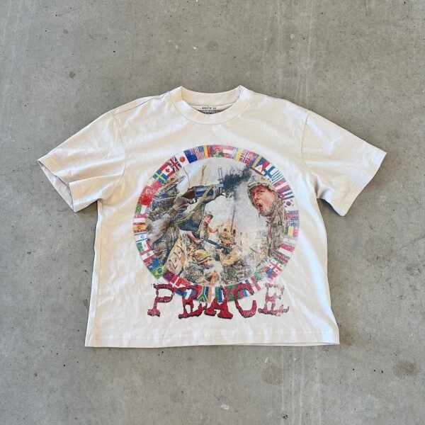 peaceinwar “War” White Tshirts