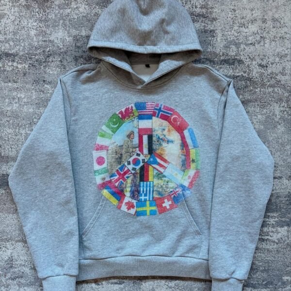 peaceinwar the Gray end v2 Hoodie