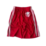 peaceinwar red “skull” shorts